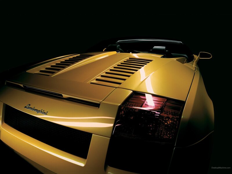 yellow Lamborghini sports car