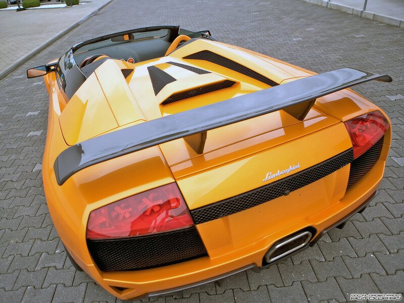 Yellow Lamborghini sports car