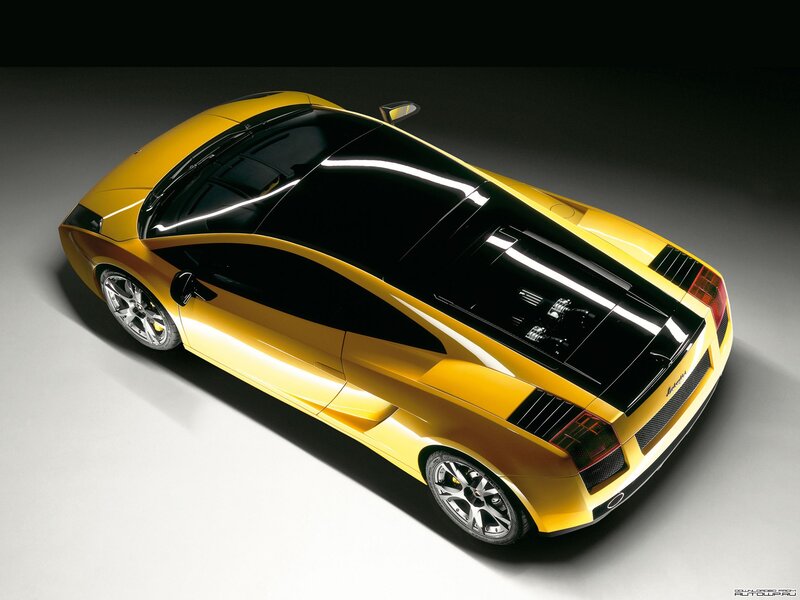 yellow lamborghini sports car