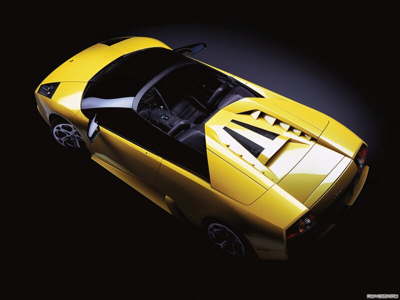 yellow lamborghini sports car