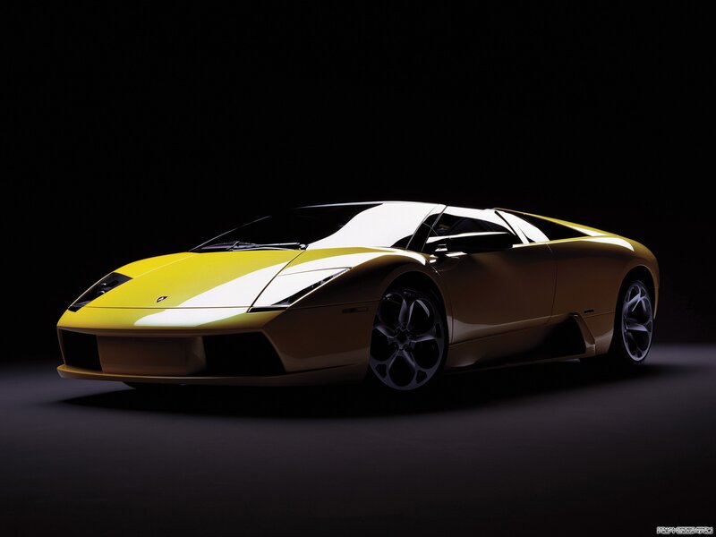 Yellow Lamborghini sports car