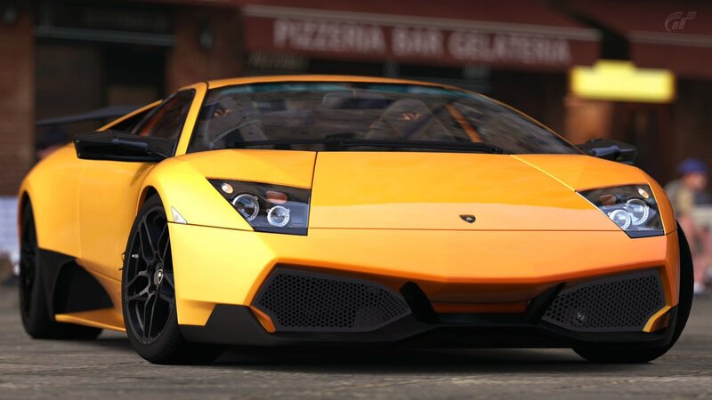 yellow lamborghini sports car