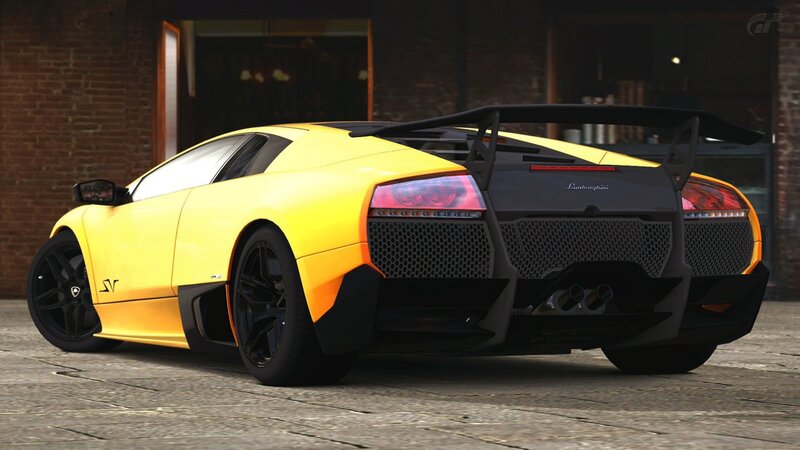 yellow lamborghini sports car