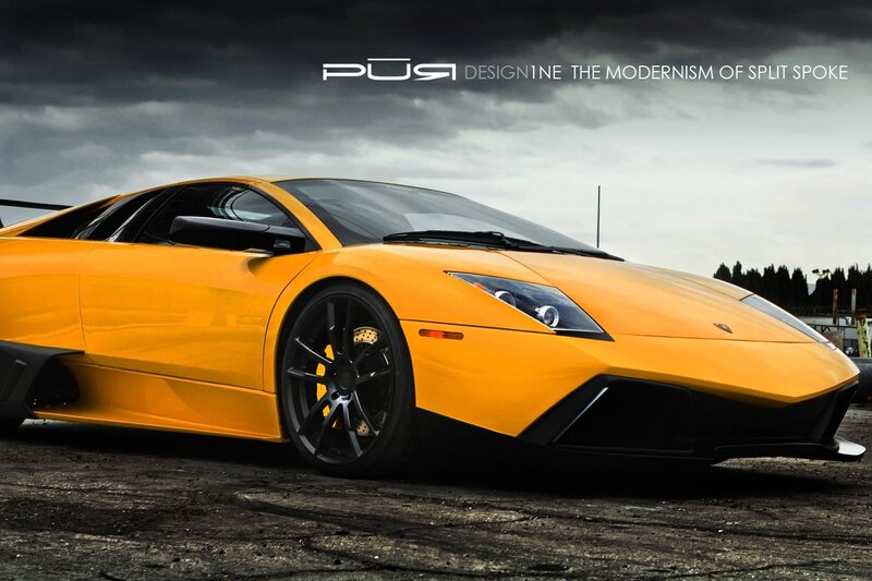 Yellow Lamborghini sports car