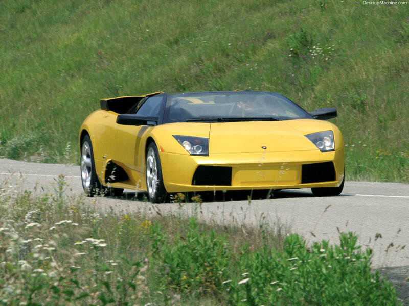 Yellow Lamborghini sports car