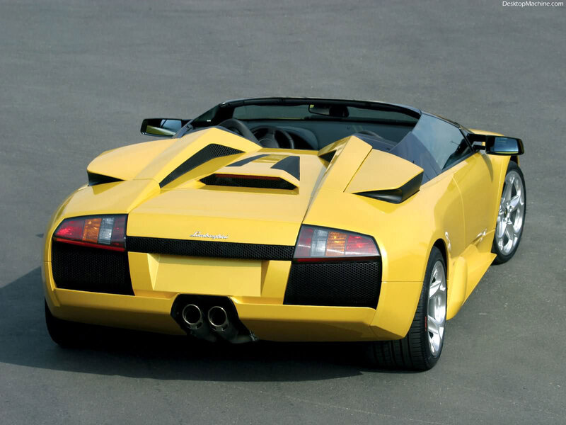 Yellow Lamborghini sports car