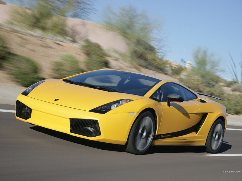 yellow lamborghini sports car