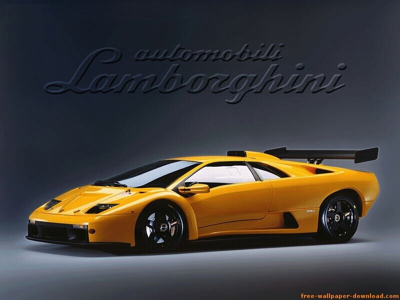 yellow Lamborghini sports car