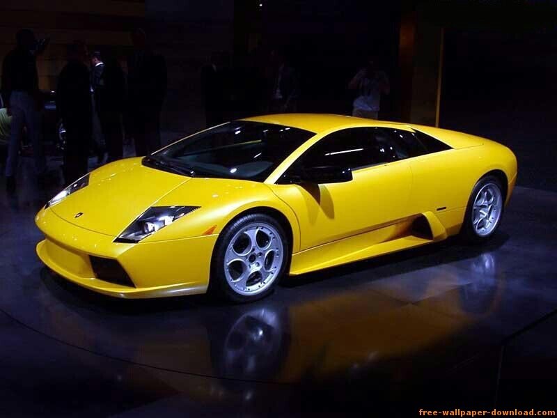 yellow lamborghini sports car