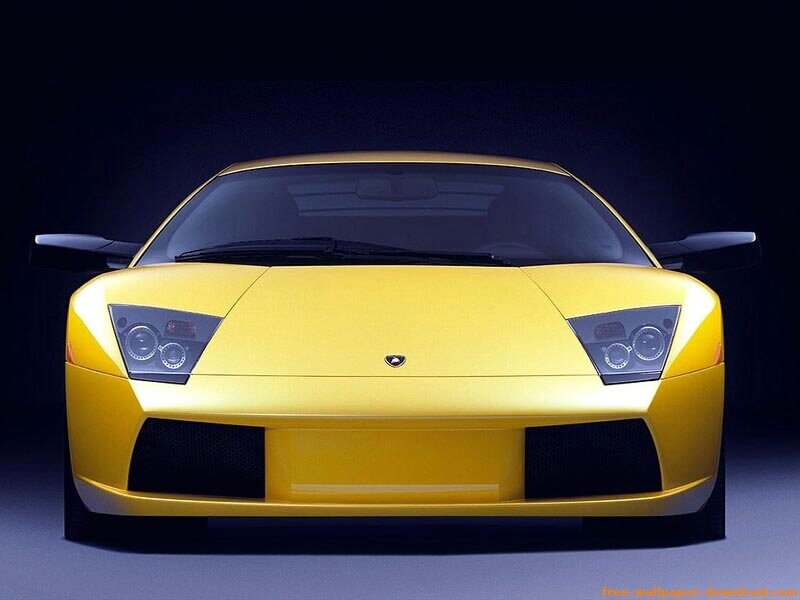 yellow lamborghini sports car