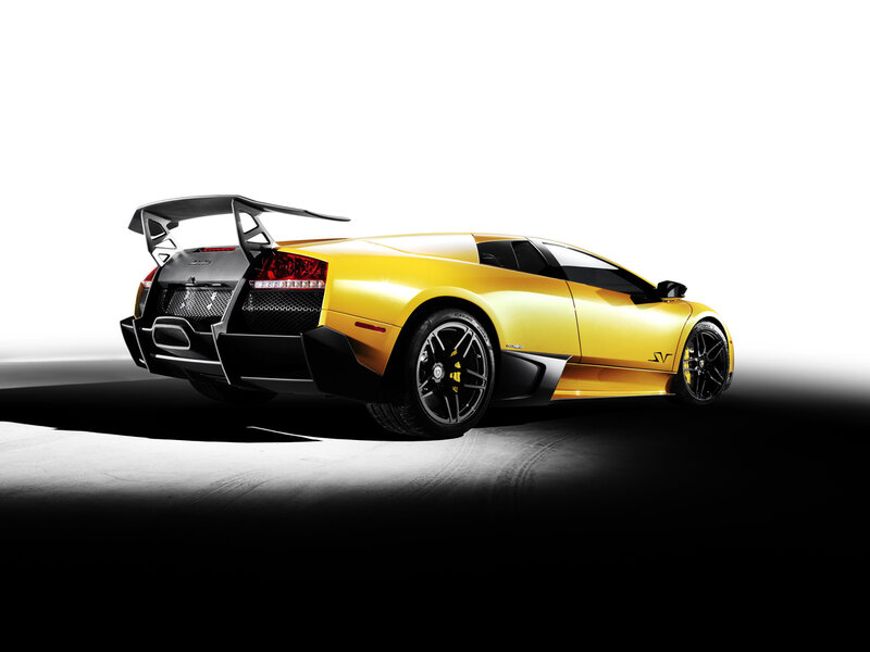 Yellow Lamborghini sports car