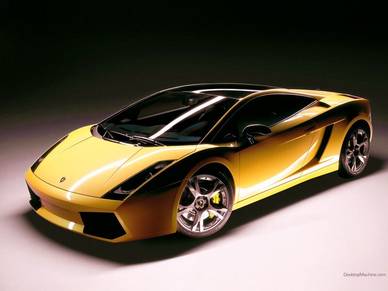 yellow lamborghini sports car
