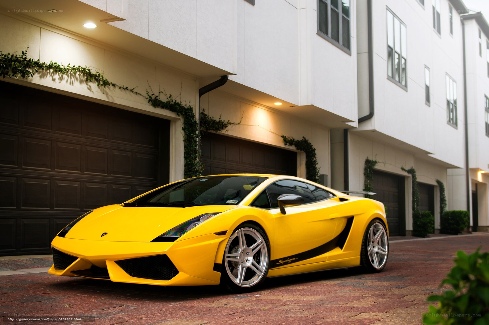yellow lamborghini sports car