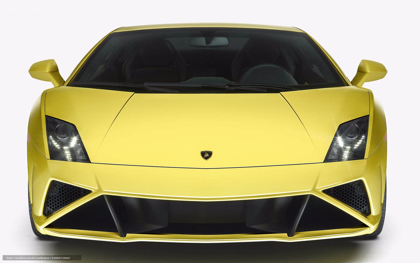 Yellow Lamborghini sports car
