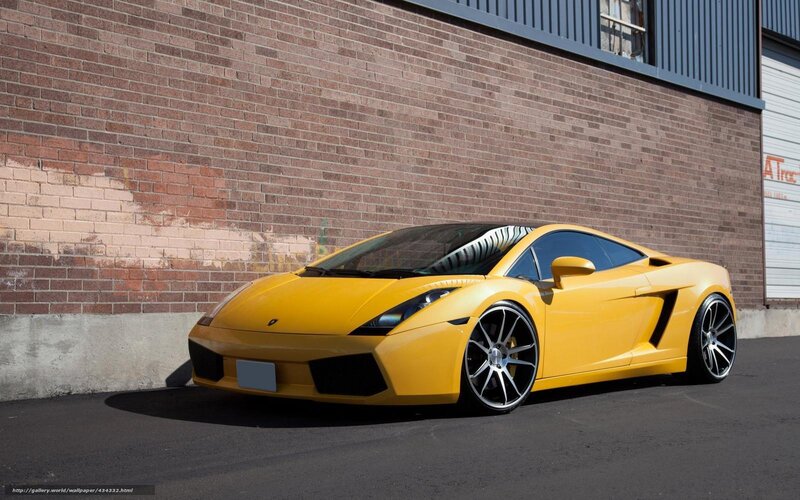 Yellow Lamborghini sports car