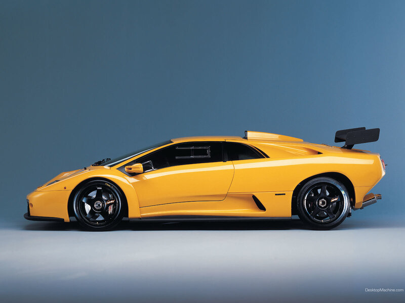 yellow Lamborghini sports car