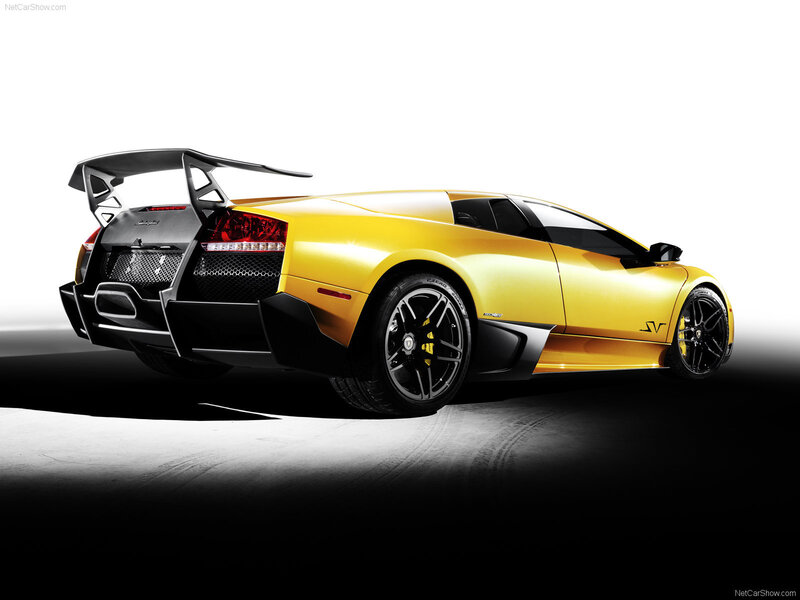 Yellow Lamborghini Sports Car — Dramatic, Photograph