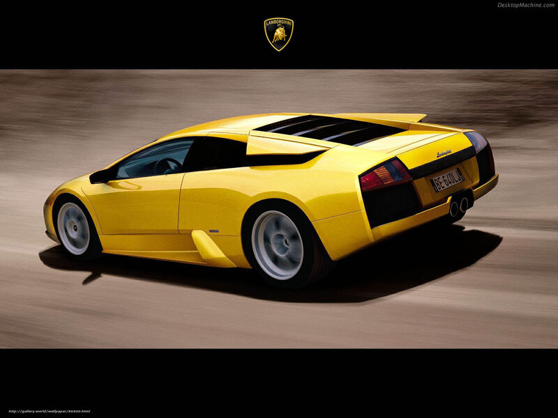 Yellow Lamborghini Sports Car — Dynamic