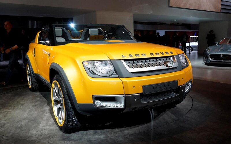 Yellow Land Rover Concept — Dramatic