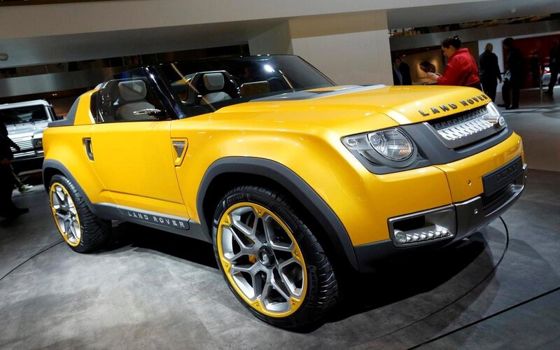 Yellow Land Rover Concept