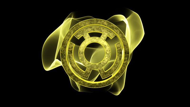 Yellow Lantern Symbol — Dramatic