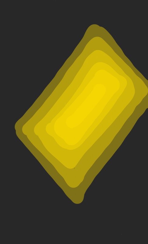Yellow Layered Shape