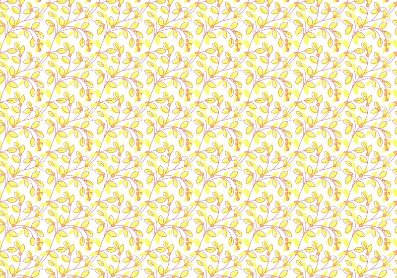 yellow leaf pattern design