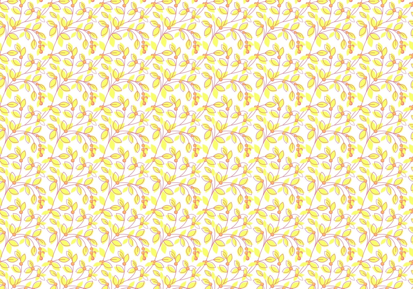 yellow leaf pattern design