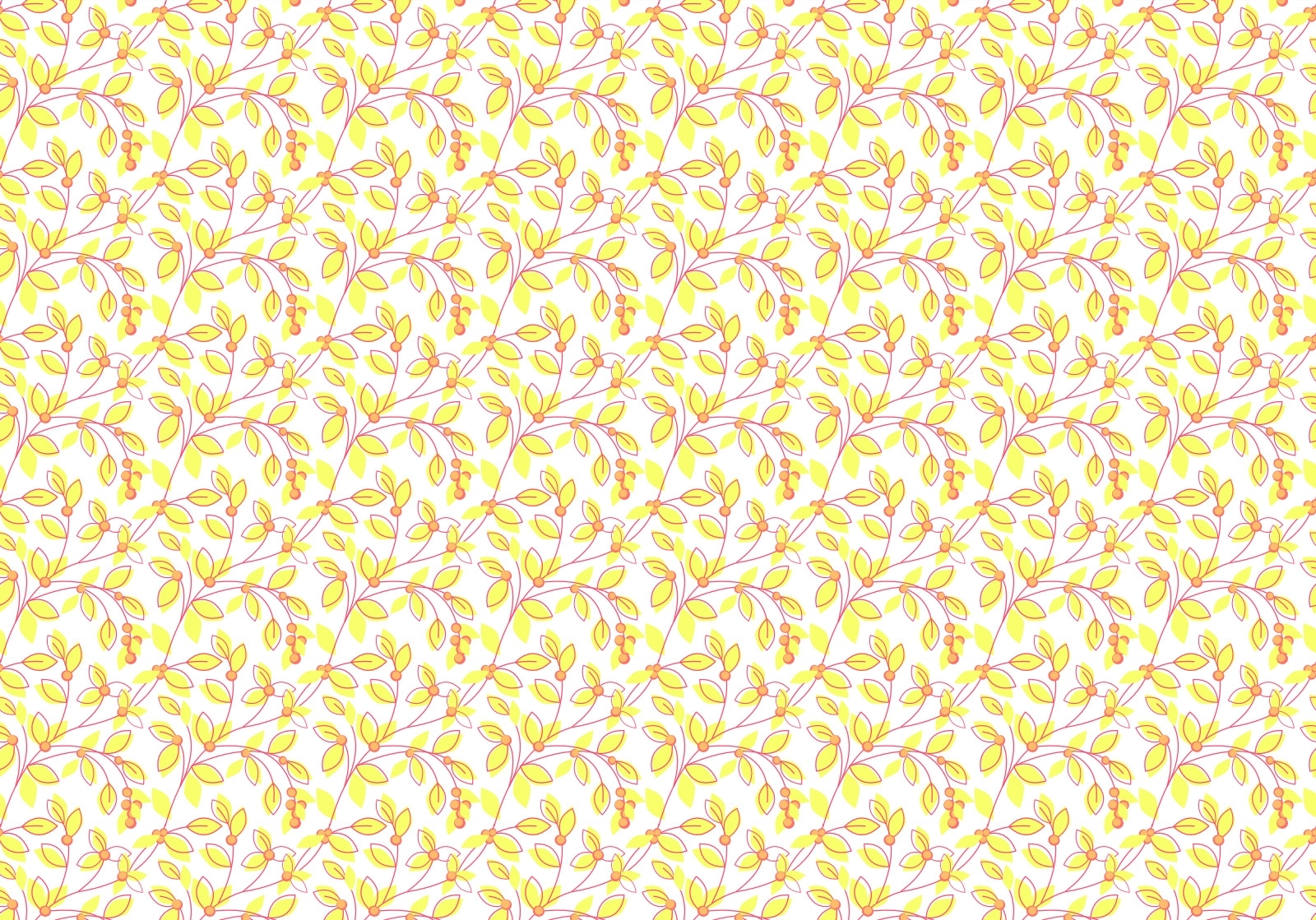 yellow leaf pattern design