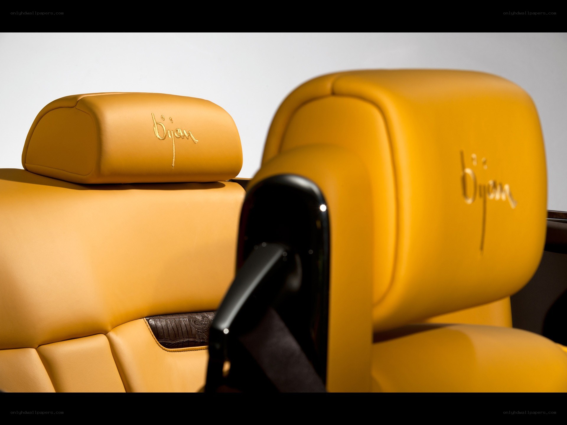 yellow leather car seats
