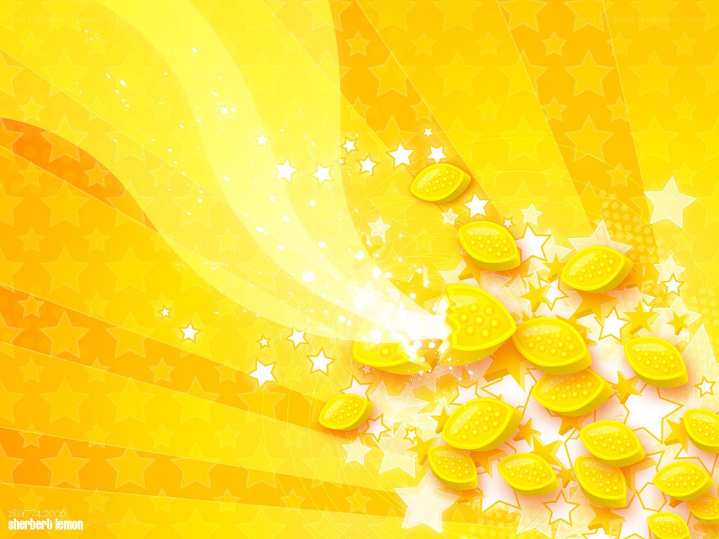 yellow lemon starburst background