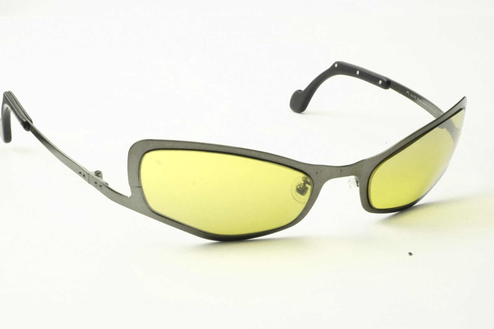 yellow-lensed sunglasses