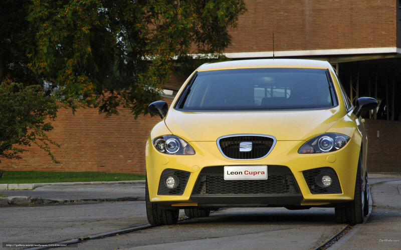Yellow Leon Cupra Car