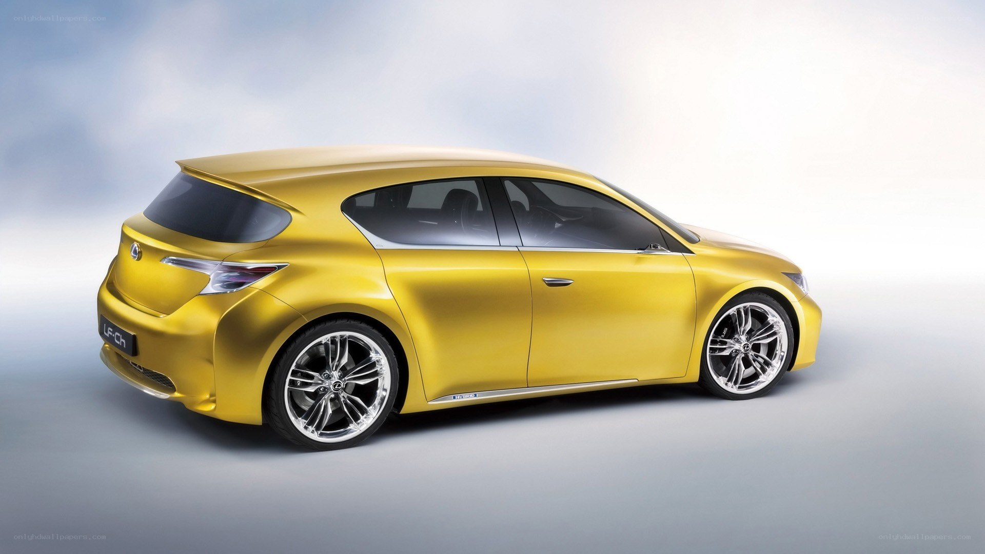 yellow lexus concept car