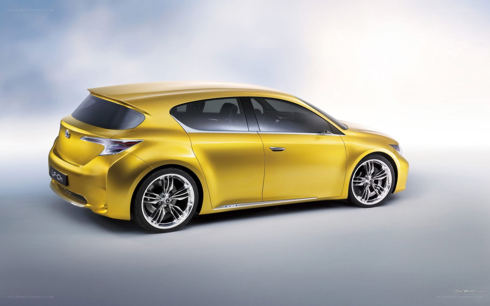 yellow lexus concept car