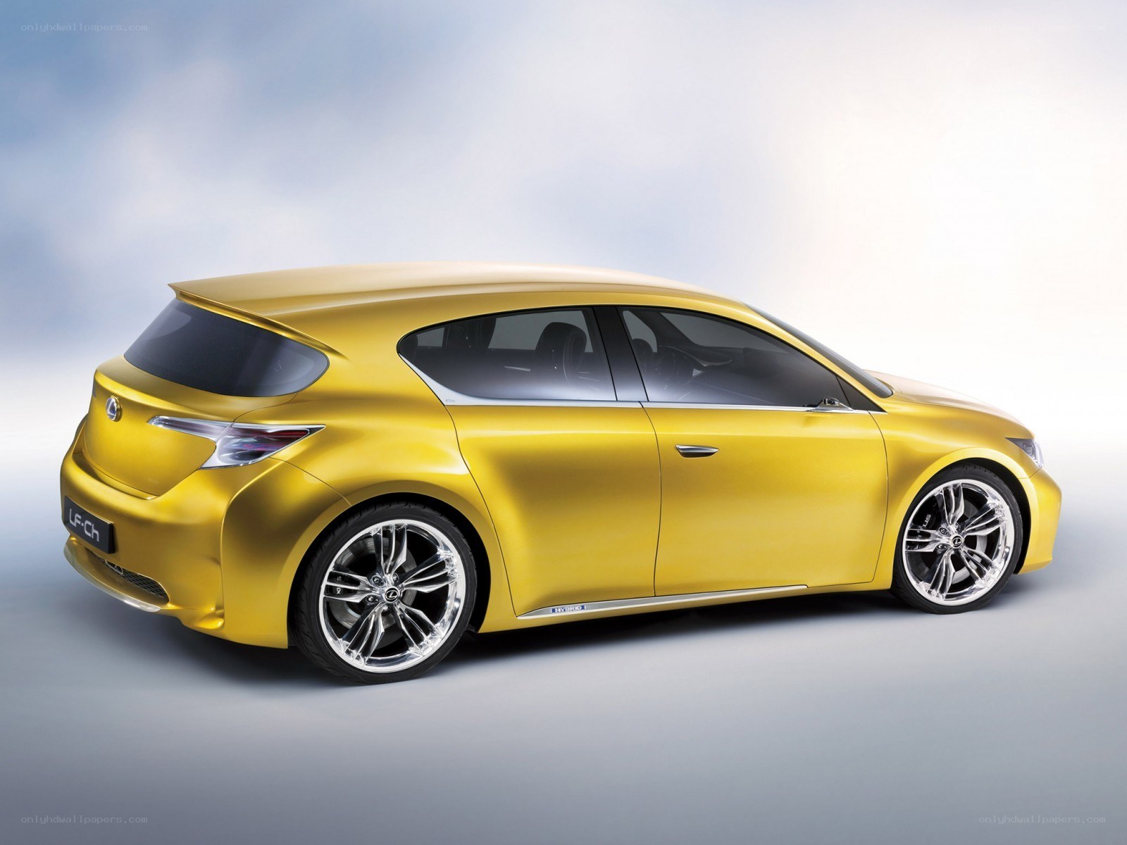 yellow lexus concept car