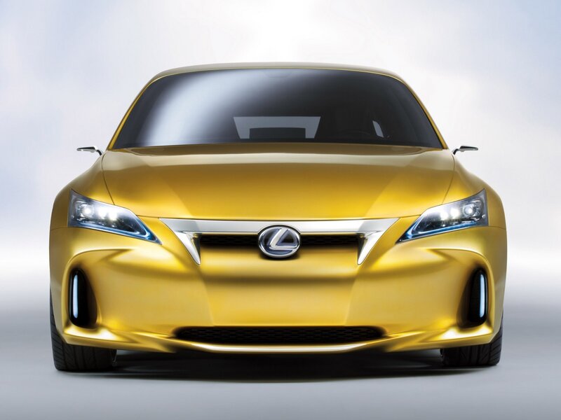 Yellow Lexus Concept Car — Gold, Neutral