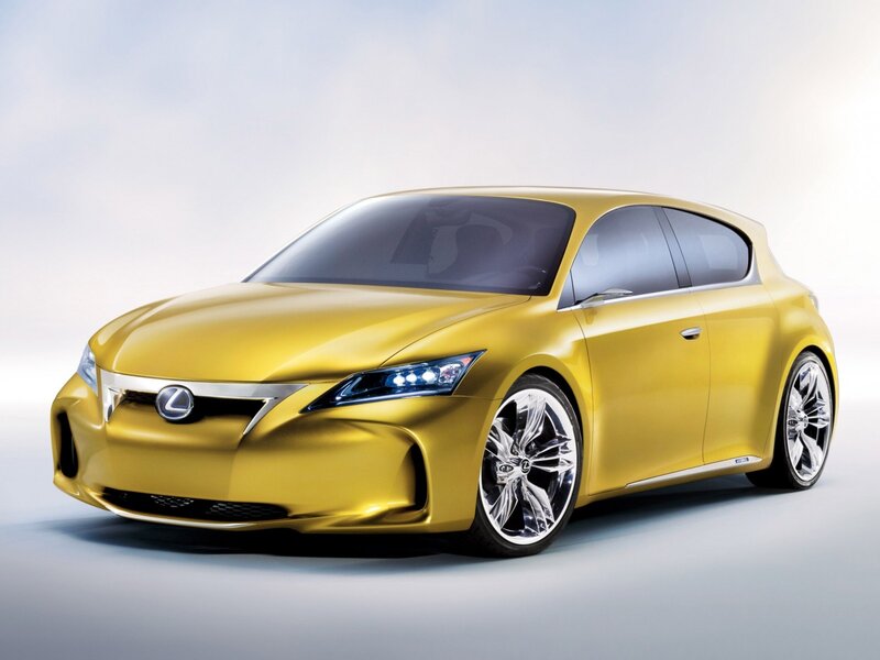 Yellow Lexus Concept Car — Neutral, Photograph, Wheels