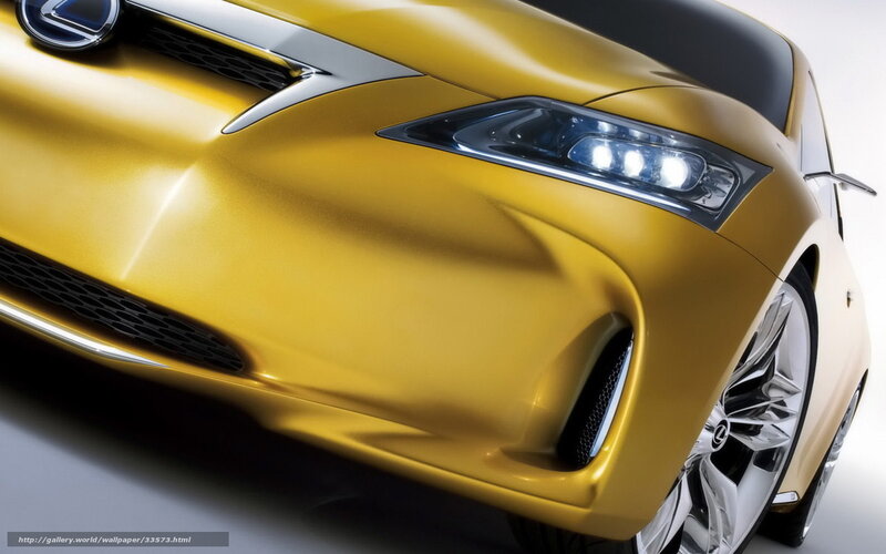 Yellow Lexus Concept Car