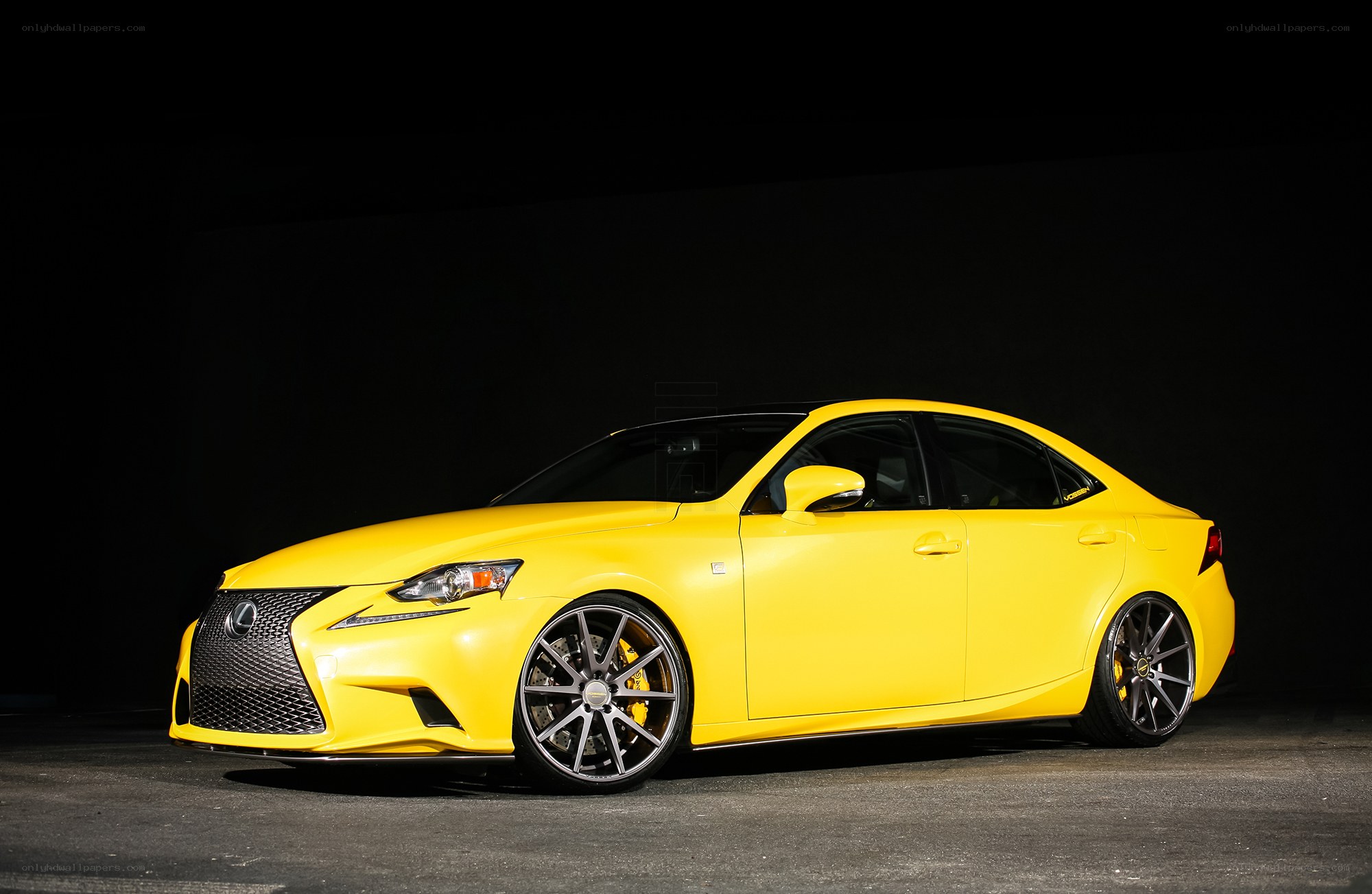 yellow lexus is250 coupe