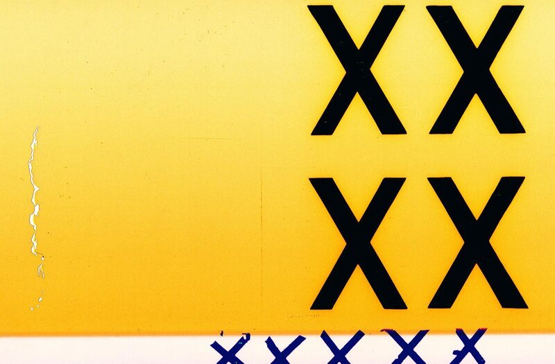 Yellow License Plate