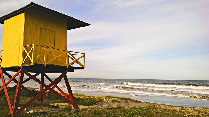 Yellow Lifeguard Tower