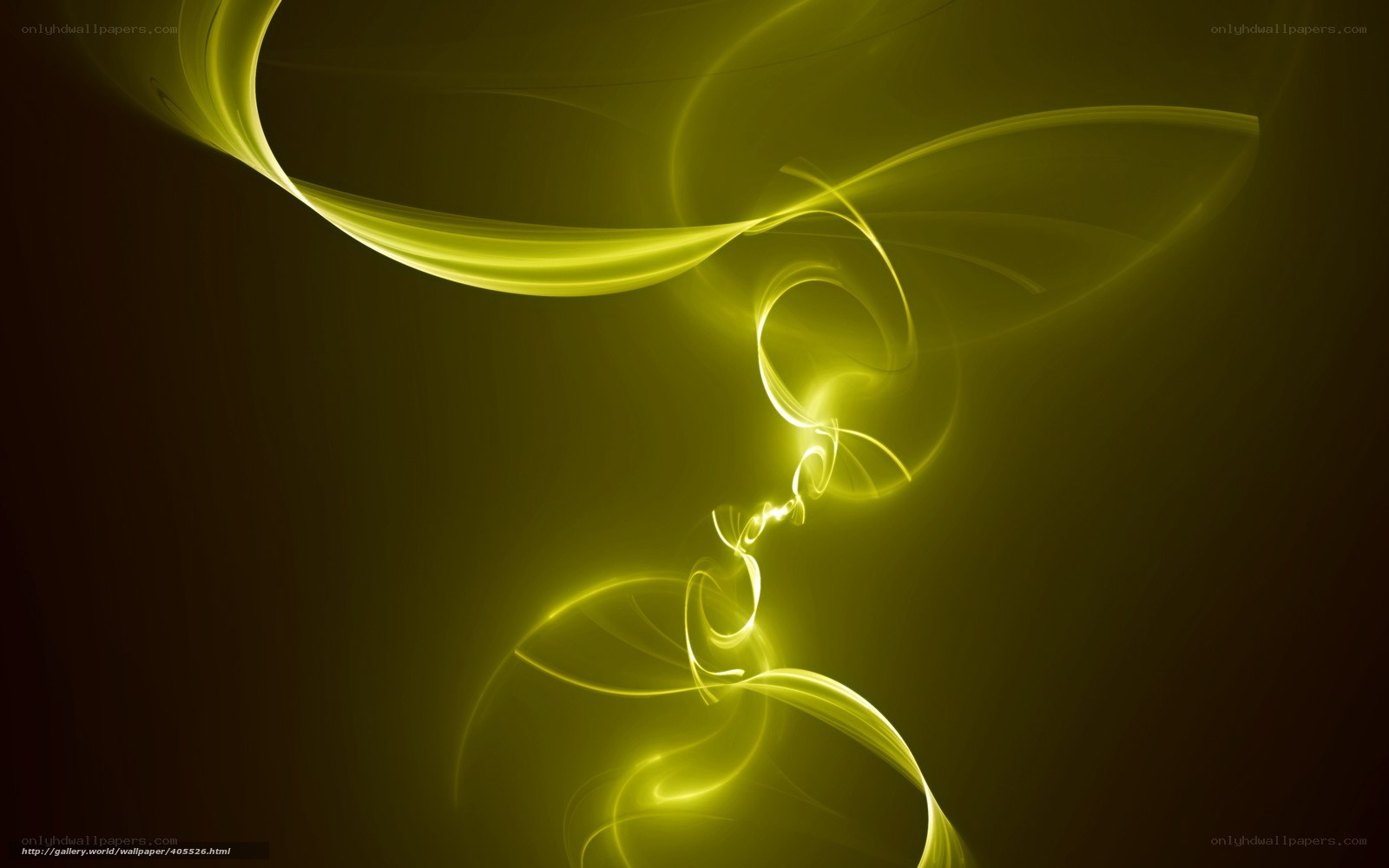 Yellow light swirls
