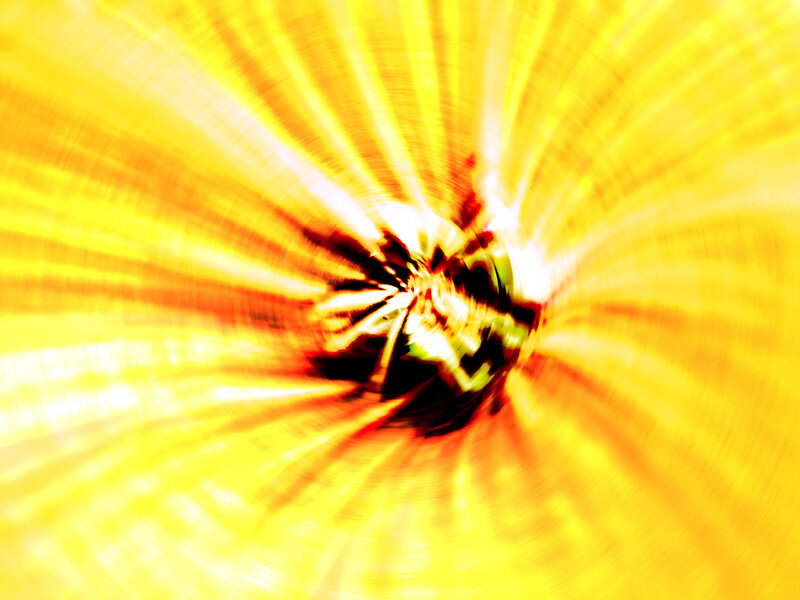 yellow light tunnel effect