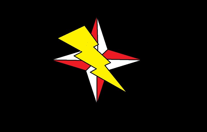 Yellow Lightning Bolt — Black