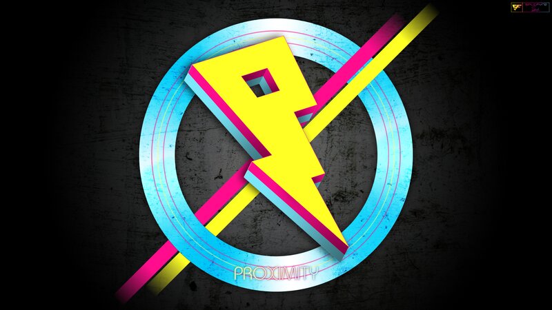 Yellow Lightning Bolt — Blue, Vibrant