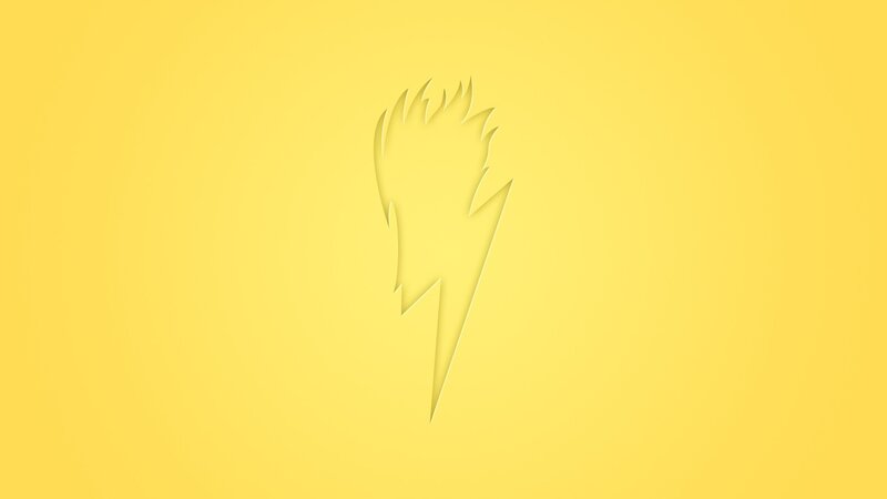 Yellow Lightning Bolt — Calm