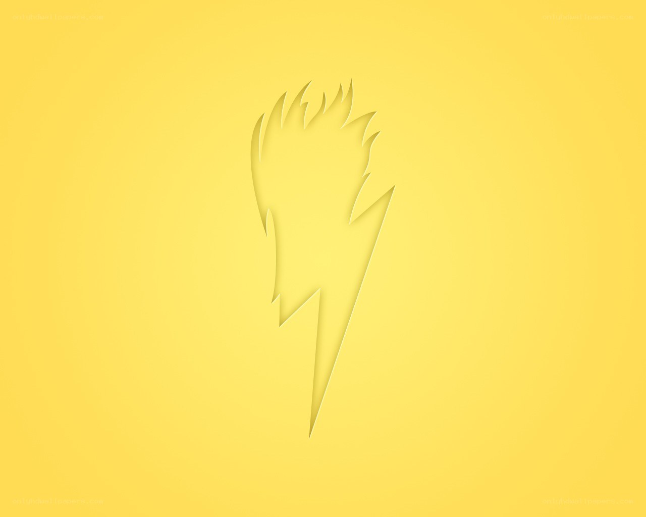 yellow lightning bolt design