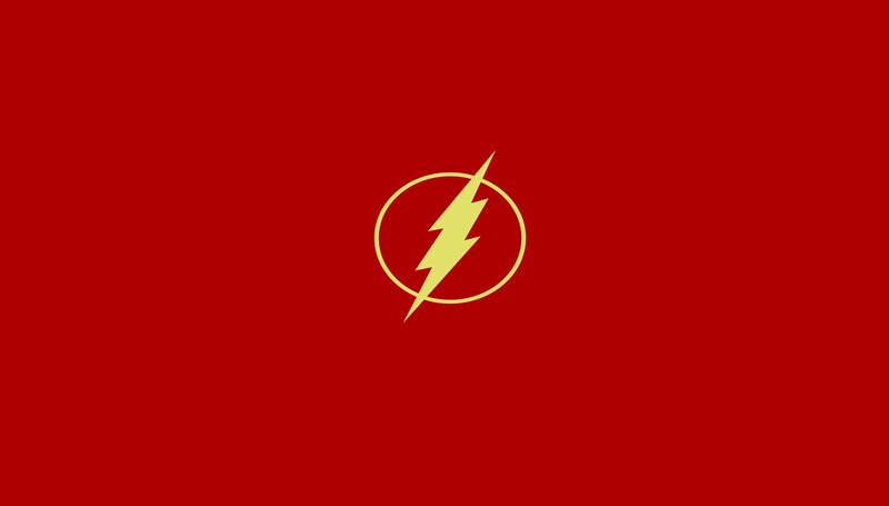 Yellow Lightning Bolt Logo — Red