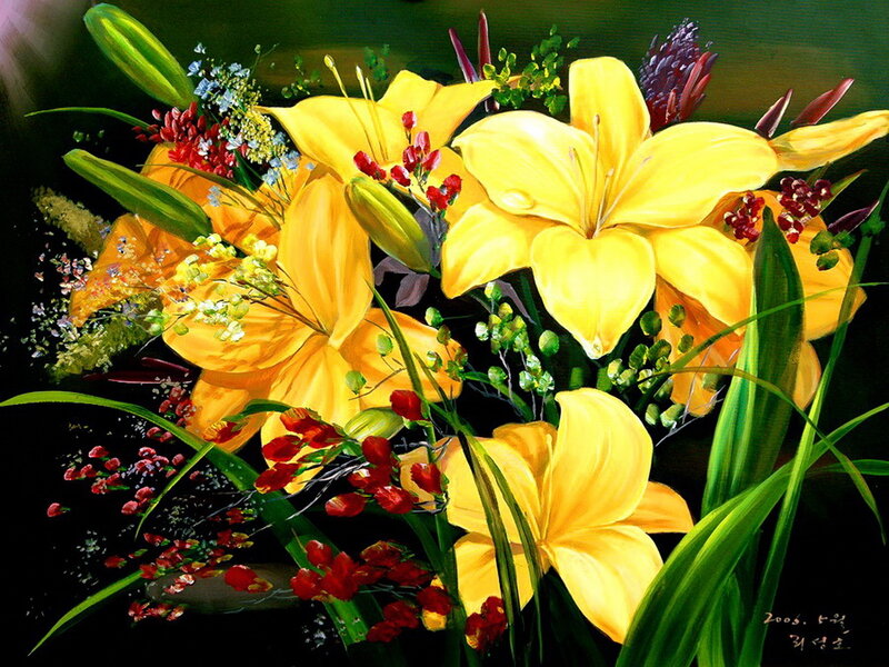 Yellow Lilies Bouquet — Vibrant